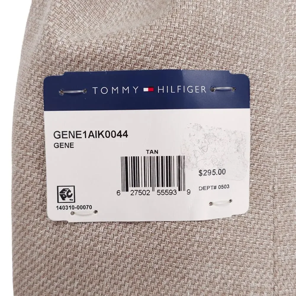Tommy Hilfiger Mens Modern Fit Sport Coat 40R Tan Solid Stretch Basketweave NWT
